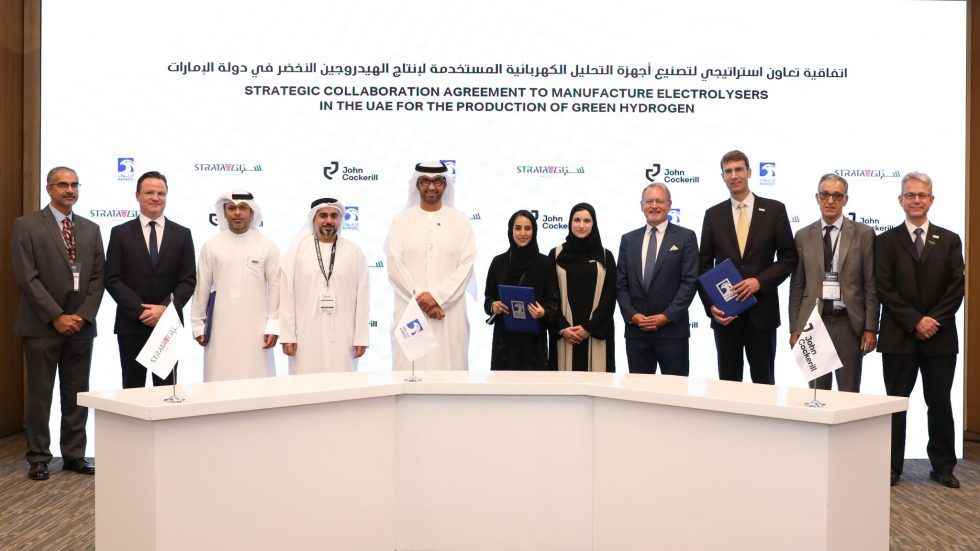 John Cockerill Hydrogen, ADNOC and Strata Manufacturing to Boost UAE’s Hydrogen Economy