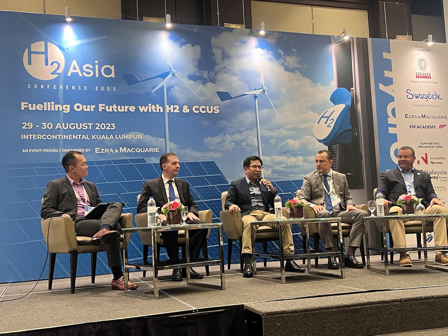 助力东南亚地区能源转型，考克利尔竞立总经理林立邦在马来西亚H2Asia2023论坛发表讲话